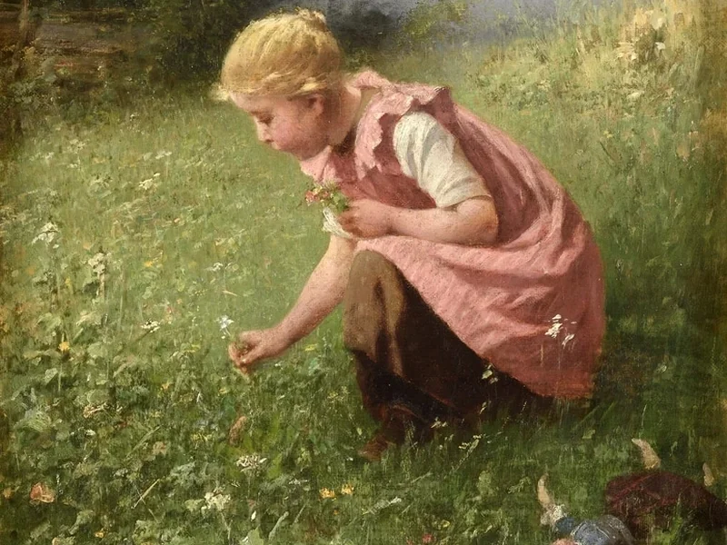 1837-Adolf Lüben - Il prato fiorito